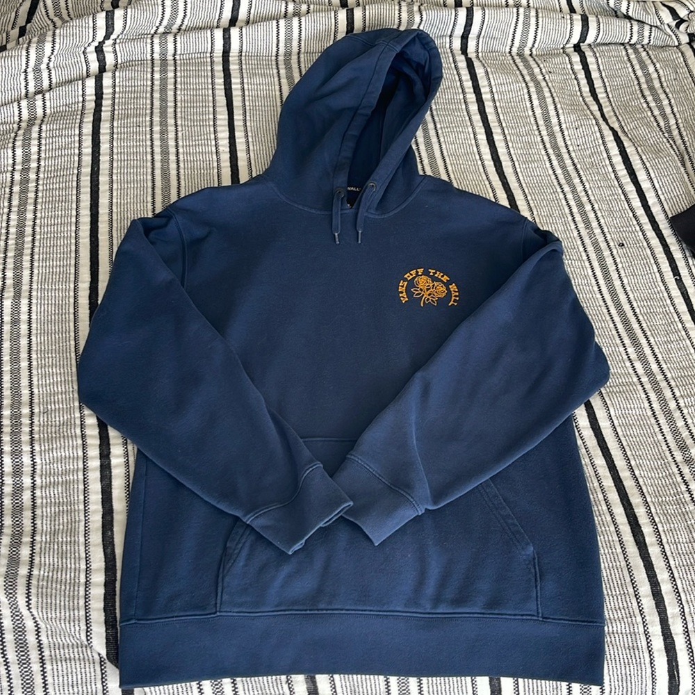 Vans Navy Off The Wall Floral Hoodie